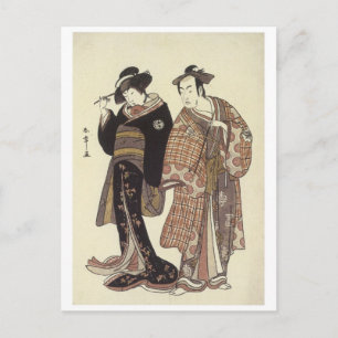 The Actors Matsumoto Koshiro - Shunsho 1780 Briefkaart