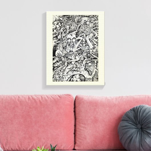 The Adept, door Brian Benson Canvas Afdruk (Insitu (Woonkamer))