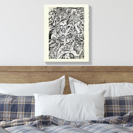 The Adept, door Brian Benson Canvas Afdruk (Insitu (Slaapkamer))