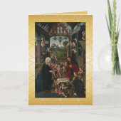 The Adoration of the Christ Child Holiday Kaart (Voorkant)