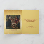 The Adoration of the Christ Child Holiday Kaart (Binnen)