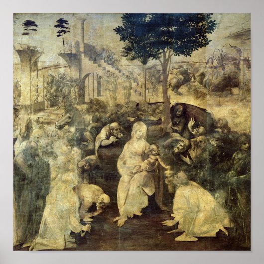 The Adoration of the Magi, 1481-2 Poster (Voorkant)