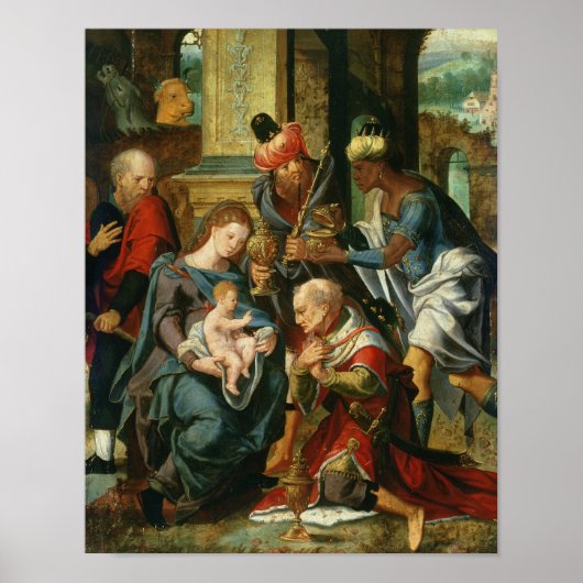The Adoration of the Magi, 1530 Poster (Voorkant)