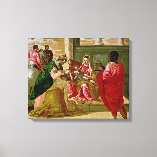 The Adoration of the Magi, 1567-70 Canvas Afdruk (Voorkant)