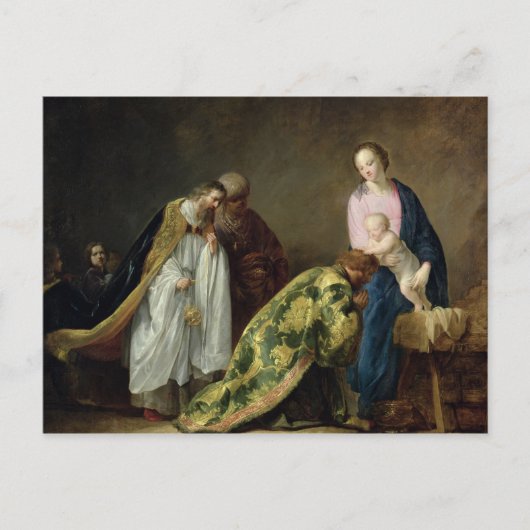 The Adoration of the Magi, 1638 Briefkaart (Voorkant)