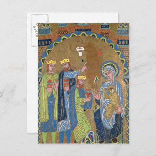 The Adoration of the Magi, c.1189 Briefkaart (Voorkant / Achterkant)