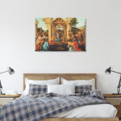 The Adoration of the Magi, c.1478-82 Canvas Afdruk (Insitu (Slaapkamer))