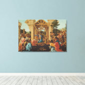 The Adoration of the Magi, c.1478-82 Canvas Afdruk (Insitu (Houten vloer))