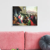 The Adoration of the Magi, c.1833-36 Canvas Afdruk (Insitu (Woonkamer))