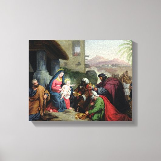 The Adoration of the Magi, c.1833-36 Canvas Afdruk (Voorkant)