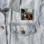 The Adoration of the Magi, c.1833-36 Vierkante Button 5,1 Cm (In situ)