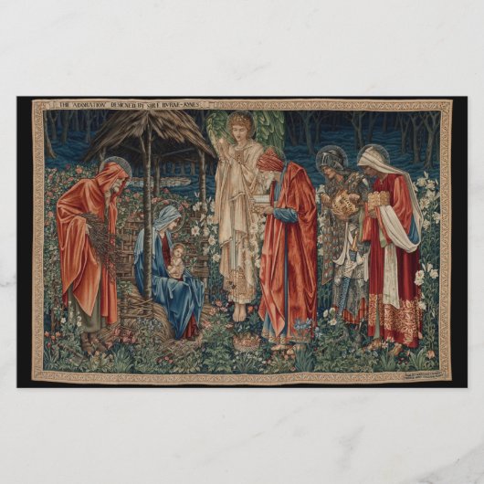 The Adoration of the Magi (door Edward Burne-Jones Briefpapier (Voorkant)