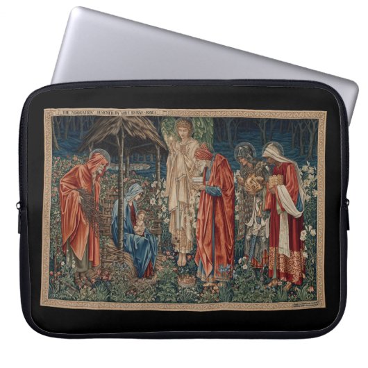 The Adoration of the Magi (door Edward Burne-Jones Laptop Sleeve (Voorkant)