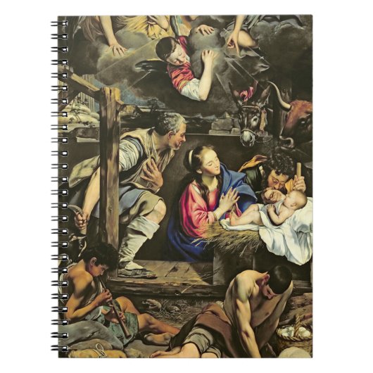 The Adoration of the Shepherds, 1612 (olie op canv Notitieboek (Voorkant)