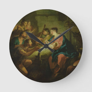 The Adoration of the Shepherds, 1725 (olie op canv Ronde Klok