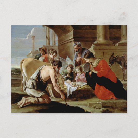 The Adoration of the Shepherds, c.1638 Briefkaart (Voorkant)