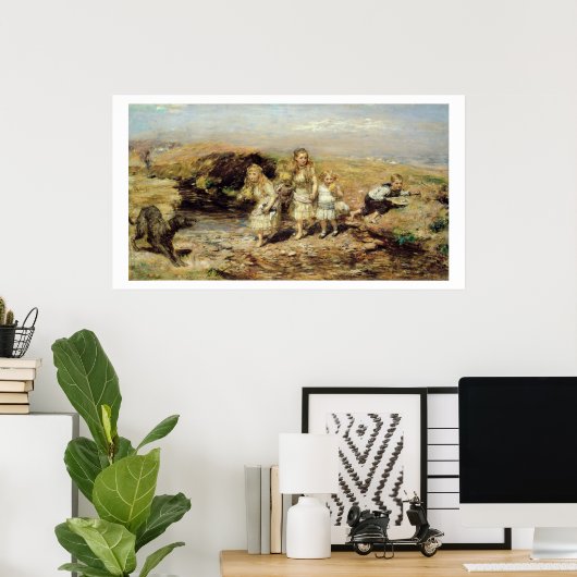 The Adventure, 1883 (olie op canvas) Poster (Thuiskantoor)