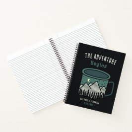 The Adventure Begins Notebook Journal Coffee Cup Notitieboek