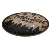 The Adventure Begins Rustic Mountain Cabin Snijplank (Hoek)