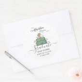The Adventure begint reis Afstuderen gunst Ronde Sticker (Envelop)