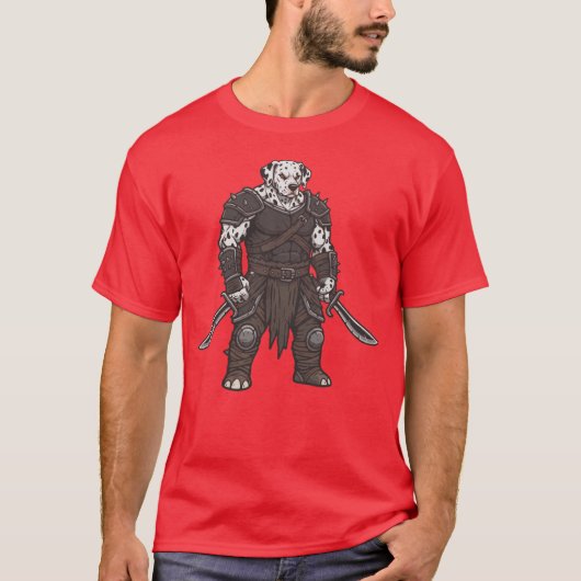 The adventure of the Dalmatian gladiator dog T-shirt (Voorkant)