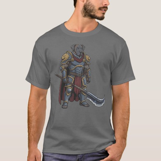 The adventure of the Great Dane gladiator dog T-shirt (Voorkant)