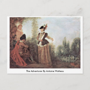 The Adventurer By Antoine Watteau Briefkaart