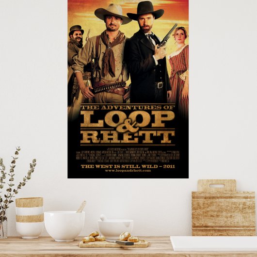 "The Adventures of Loop & Rhett" Eén Poster (Keuken)