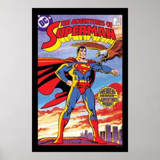 The Adventures of Superman #424 Poster (Voorkant)