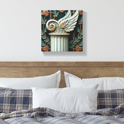 The Aeon Pillar Canvas Afdruk (Insitu (Slaapkamer))