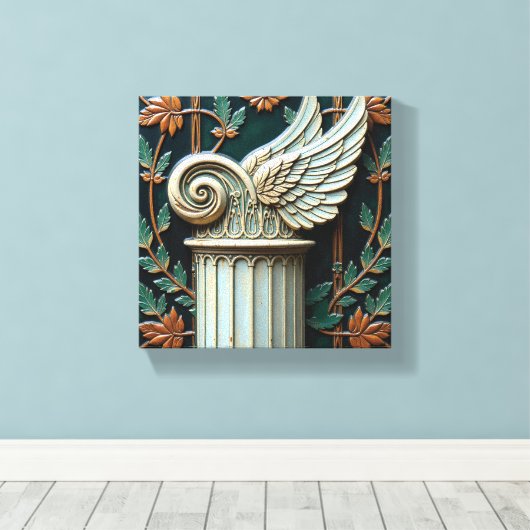 The Aeon Pillar Canvas Afdruk (Insitu (Houten vloer))