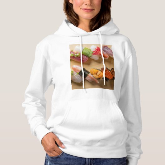 The Aesthetics of Nigiri Sushi Hoodie (Voorkant)