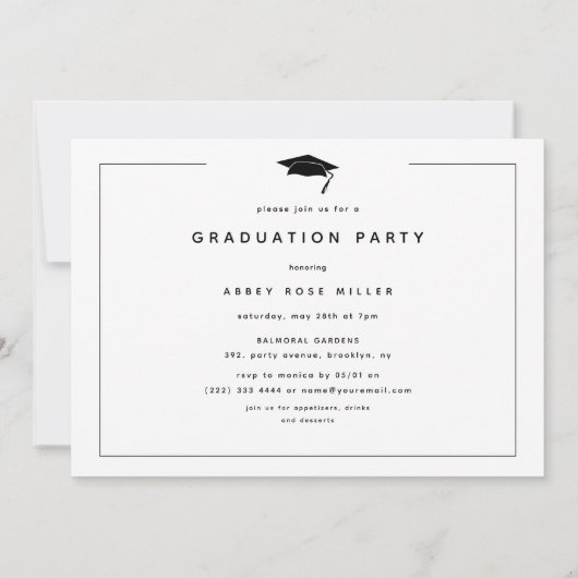 THE AFSTUDEREN', 13 Photo Collage Afstudeerfeest Kaart (Achterkant)