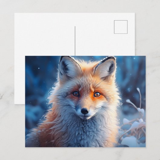 The Agile Fox: Furtive Sketches Briefkaart (Voorkant / Achterkant)