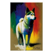 The Akita Dog - Composition 009 Perfect Poster (Voorkant)
