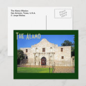 The Alamo Mission, San Antonio, Texas, VS. Briefkaart (Voorkant / Achterkant)