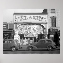 The Alamo Movie Theater, 1937.  foto Poster