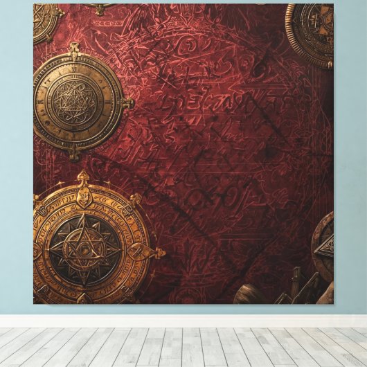 The Alchemist’s Chartroom Canvas Afdruk (Insitu (Houten vloer))