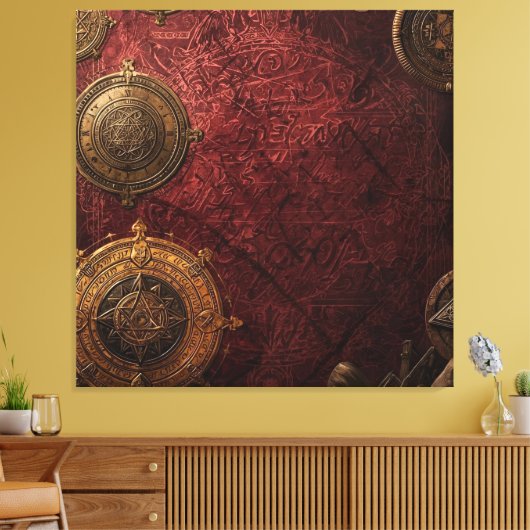 The Alchemist’s Chartroom Canvas Afdruk (Insitu (Woonkamer))