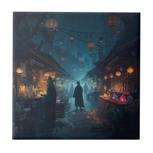 The Alchemist’s Lanterns Tegeltje (Voorkant)