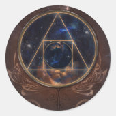 The Alchemist’s Ring – Akasha Codex Edition Ronde Sticker (Voorkant)