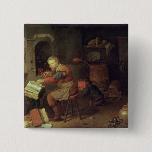 The Alchemist's Workshop Vierkante Button 5,1 Cm (Voorkant)