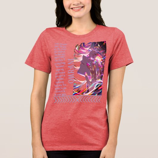 The All Seeing Gaze beroemd gemaakt door Mystic So Tri-Blend Shirt (Voorkant)