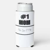 The All-Star Mom Personalized Team Spirit Design Seltzer Blikjeskoeler (Seltzer Achterkant)