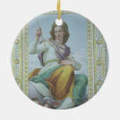 The Allegory of Chastity (fresco) Keramisch Ornament (Achterkant)
