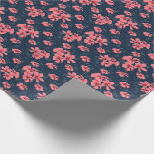 The allure of dark elegance: Sunset Blossom Cadeaupapier (Hoek)