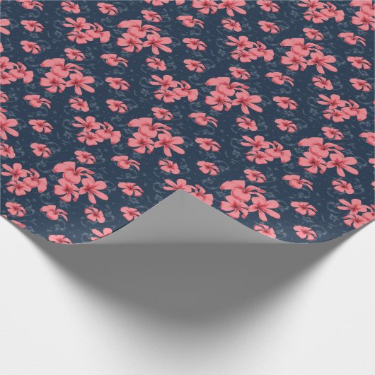 The allure of dark elegance: Sunset Blossom Cadeaupapier (Hoek)
