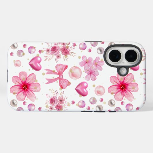 The allure of pink Case-Mate iPhone case (Achterkant (horizontaal))