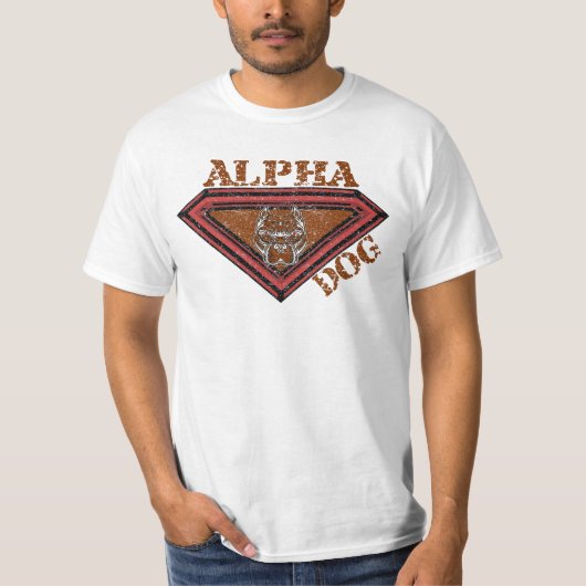 The Alpha Dog American Pitbull Hollywood Marvel T-shirt (Voorkant)