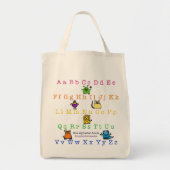 "the alphabet book" - book cover - Grocery Tote Tote Bag (Voorkant)